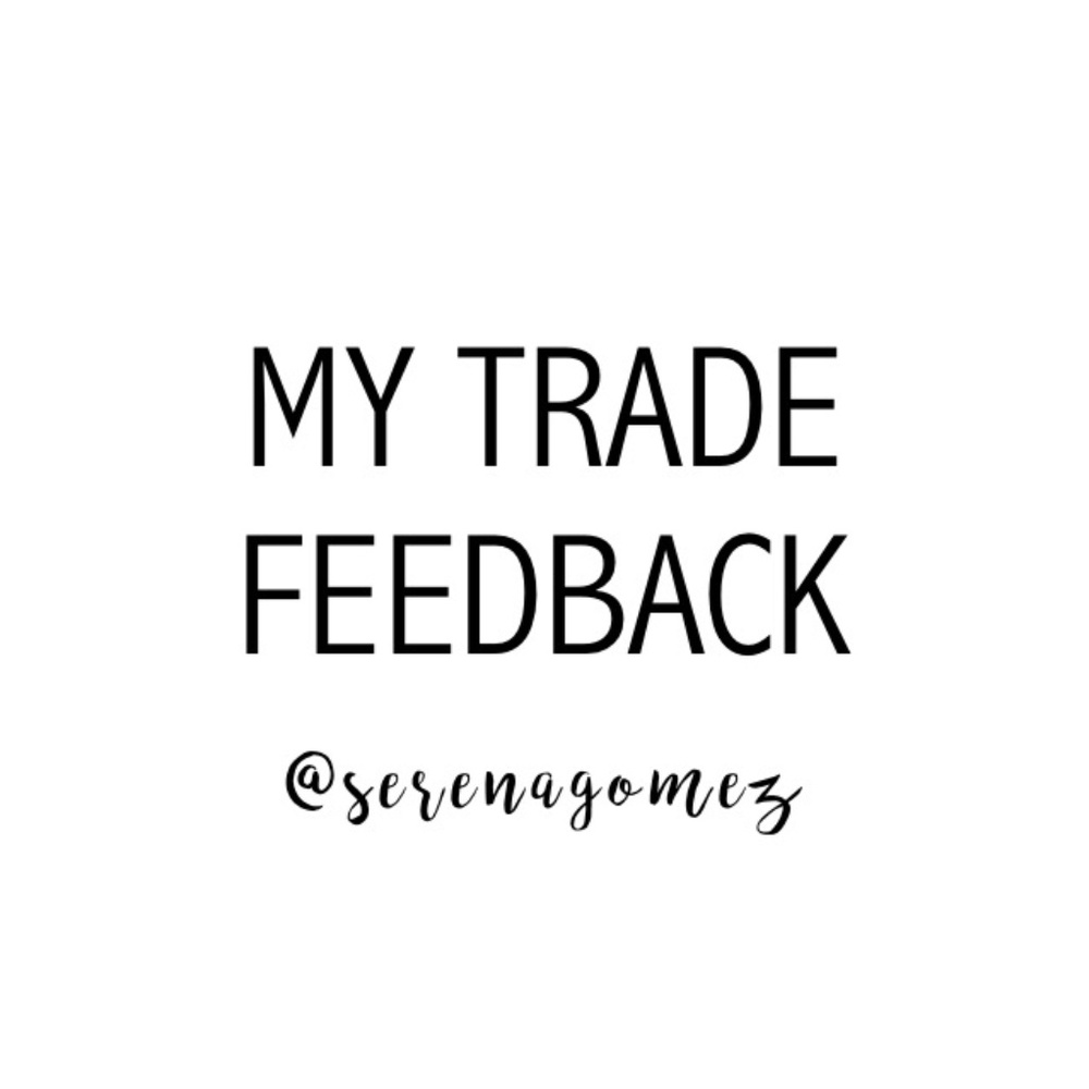 Trade feedback!